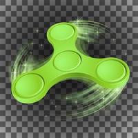 färgglada fidget spinner.llight spinning effekter vektor