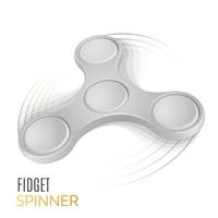 rullande fidget spinner, perspektivvy, rotationseffekt vektor