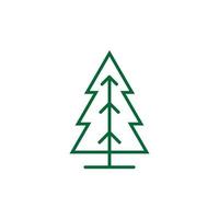 Symbol für Baumvektorlinie. Baum-Symbol-Vektor-Zeichen