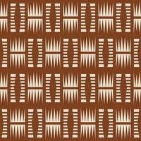 Vintage braune Farbe traditioneller Stammes-afrikanischer Südwesten Mudcloth Farbe nahtloser Musterhintergrund. Verwendung für Stoffe, Textilien, Innendekorationselemente, Verpackungen. vektor