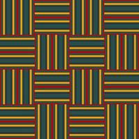 afrikanischer stammes-traditioneller farbgeometrischer streifen-patchwork-nahtloser musterhintergrund. Verwendung für Stoffe, Textilien, Innendekorationselemente, Polster, Verpackungen. vektor