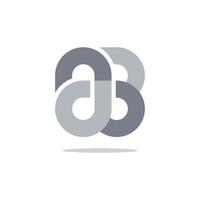 Logo-Alfabes-Vektor einfach und einzigartig vektor