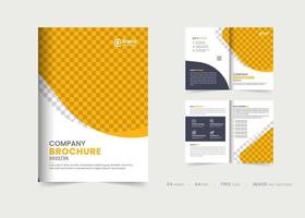 Firmenprofil-Broschürenvorlage, mehrseitiges Broschüren-Design-Layout, Vorlagen-Layout-Design für modernen Geschäftsbroschüren-freien Vektor