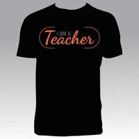 Lehrer-T-Shirt-Design vektor