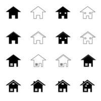 Home Icon Set vektor