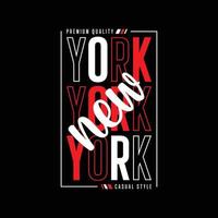 New York City Typografie T-Shirt Zitate und Bekleidungsdesign vektor