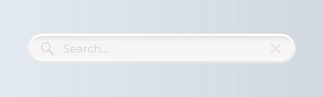 Suchleiste. Element für Benutzeroberfläche, Anwendungen und Webseiten. Vektor-Illustration. vektor