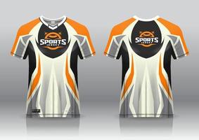 esport jersey gaming design framifrån och bakifrån vektor