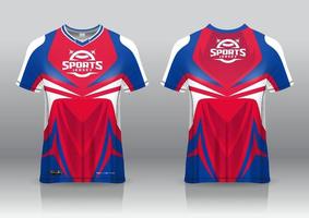 esport jersey gaming design framifrån och bakifrån vektor