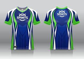 esport jersey gaming design framifrån och bakifrån vektor