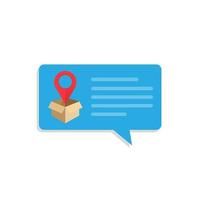 pin map icon.parcel location icon vektor