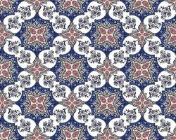 bandana-muster mit paisley und geometrischen elementen. Taschentuch quadratisches Design, perfekt für Stoff, Dekoration oder Papier vektor