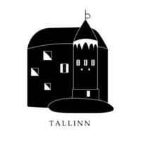 europeiska huvudstäder, Tallinn city vektor