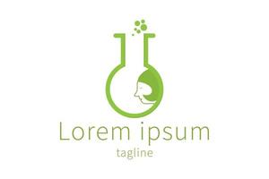 Erlenmeyer-Kolben-Logo-Icon-Design vektor