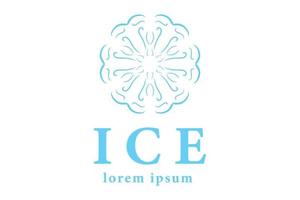 crystal ice logotyp ikon design vektor