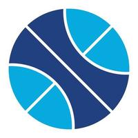 Basketball-Glyphe zweifarbiges Symbol vektor