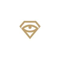 Diamant-Logo mit unendlichem Umriss-Kunststil vektor