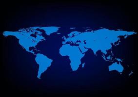 Grafikdesign Karte Welt blauer Hintergrund Vektor-Illustration vektor