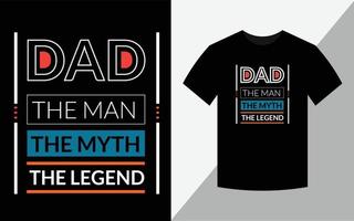 pappa mannen myten legenden, t-shirt design vektor