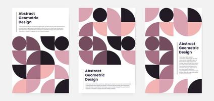 geometriskt minimalistiskt konstverksomslag med form och figur. abstrakt mönsterdesignstil för omslag, webbbanner, målsida, affärspresentation, varumärke, förpackning, tapeter vektor