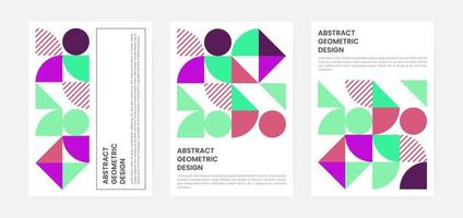 geometriskt minimalistiskt konstverksomslag med form och figur. abstrakt mönsterdesignstil för omslag, webbbanner, målsida, affärspresentation, varumärke, förpackning, tapeter vektor