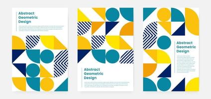 geometriskt minimalistiskt konstverksomslag med form och figur. abstrakt mönsterdesignstil för omslag, webbbanner, målsida, affärspresentation, varumärke, förpackning, tapeter vektor