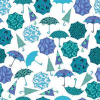 Regenschirme Vektor Musterdesign Regenschutz