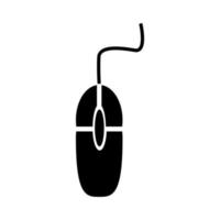 Computer-Maus-Symbol-Vektor-Illustration auf weißem Hintergrund. vektor