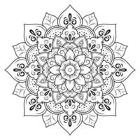 mandala blumenmuster, vintage dekorative elemente vektor