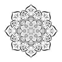 mandala blommönster, vintage dekorativa element, mandala bakgrund vektor