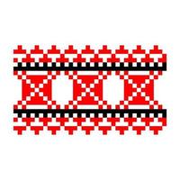 pixeliserade mönster vyshyvanka traditionella etniska ukrainska sömlösa mönster slaviska prydnad vektor