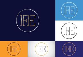Anfangsbuchstabe fe Logo Design Vektor. grafisches alphabetsymbol für unternehmensidentität vektor