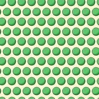 Vektornahtloses Muster mit grünen Erbsen auf pastellfarbenem Hintergrund, vegetarisches Muster vektor