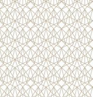 moderne nahtlose Illustration des Vektors. lineares Goldmuster auf weißem Hintergrund. Ziermuster für Broschüren, Druck, Tapeten, Hintergründe vektor