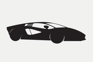 fahrzeug super auto silhouette illustration. vektor