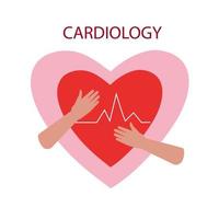 cardiology.health care service vektorillustration. vektor