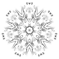 Mandala-Blume-Design-Elemente vektor