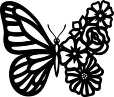 uppsättning fjärilar i olika former. vektor