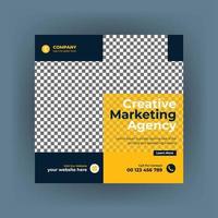 Corporate Digital Marketing Agentur Social Media Post Web Banner Vorlage vektor