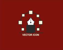 einfaches Vektor-Logo-Icon-Design vektor