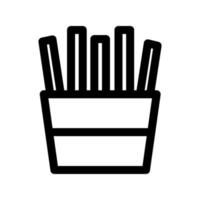 Pommes frites-Symbol vektor