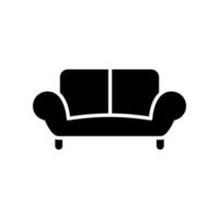 Sofa-Symbol-Vorlage vektor