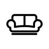 Sofa-Symbol-Vorlage vektor