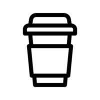 Kaffee-Pappbecher-Symbol vektor