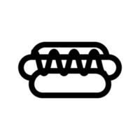 hotdog ikon mall vektor