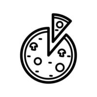 Abbildung Vektorgrafik Pizza-Symbol vektor