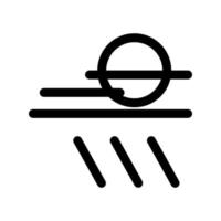 Abbildung Vektorgrafik Regen-Symbol vektor