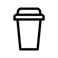 Kaffee-Pappbecher-Symbol vektor