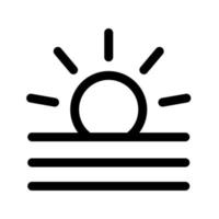 Symbolvorlage für Sonnenaufgang vektor