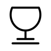 Weinglas-Ikone vektor